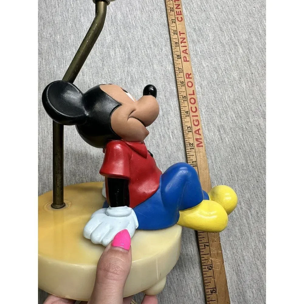 Vintage 1960s Mickey Mouse Table Lamp/Night Light Rubber Walt Disney WORKS GREAT